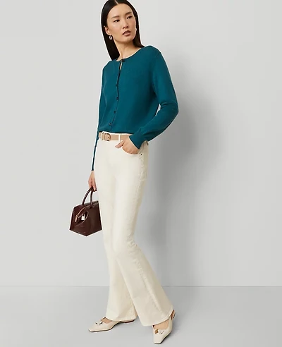 Ann Taylor The Boot Jean Ivory Women's