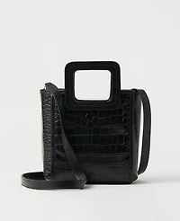 Ann Taylor Embossed Handle Crossbody Bag Women's