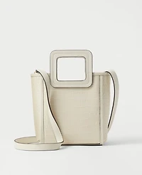 Ann Taylor Embossed Handle Crossbody Bag Women's