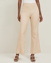 Ann Taylor The Petite Flare Ankle Pant Linen Blend Women's