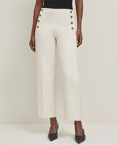 Ann Taylor The Sailor Grace Straight Pant — Curvy Fit Sand Shell Women's