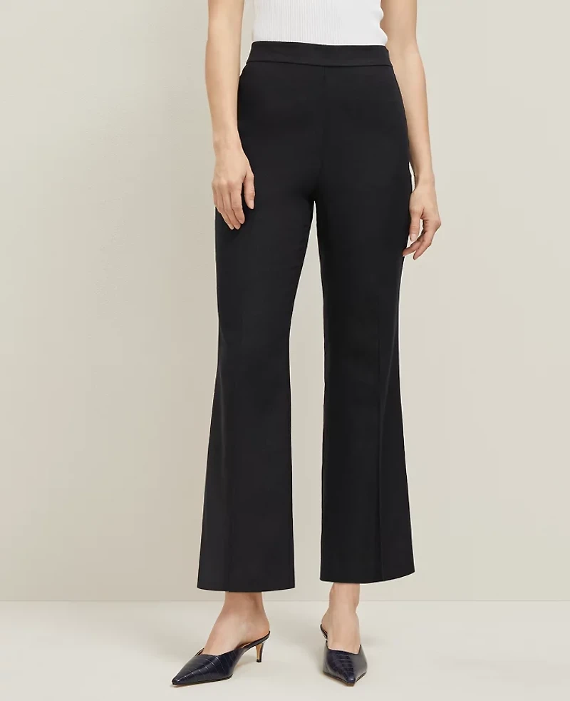 Ann Taylor The Tall Flare Ankle Pant Linen Blend Women's