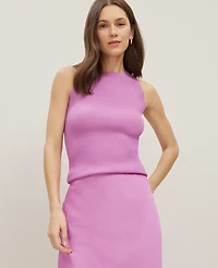 Ann Taylor Ribbed Halter Sweater Shell Top Women's