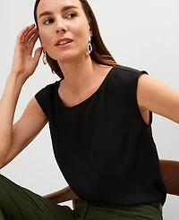 Ann Taylor Sleeveless Crew Neck Top Women's