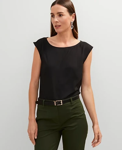Ann Taylor Sleeveless Crew Neck Top Women's