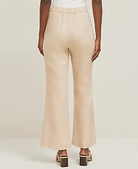 Ann Taylor The Flare Ankle Pant Linen Blend — Curvy Fit Women's
