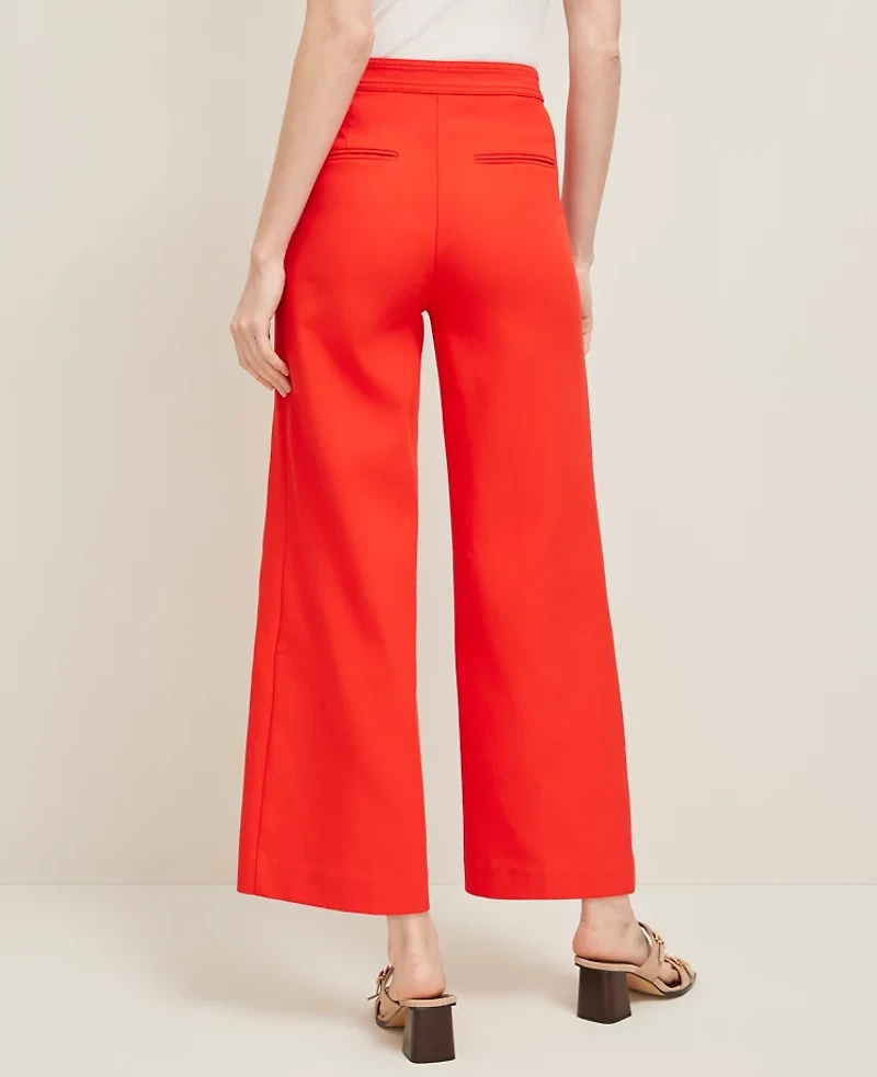Ann Taylor The Petite Grace Straight Pant Fiery Red Women's