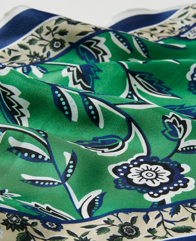 Ann Taylor Floral Silk Scarf Mimosa Women's
