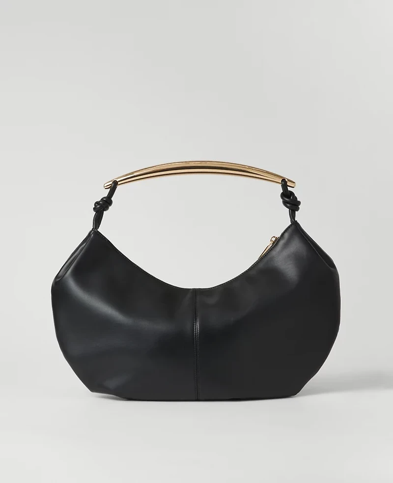 Ann Taylor Handle Shoulder Bag Black Women's