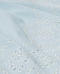 Ann Taylor Eyelet Square Scarf Zephyr Blue Women's