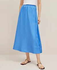 Ann Taylor Petite Side-Tie Midi Skirt Women's