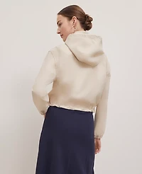 Ann Taylor Petite Weekend Collection Windbreaker Jacket Size Small Soft Khaki Women's