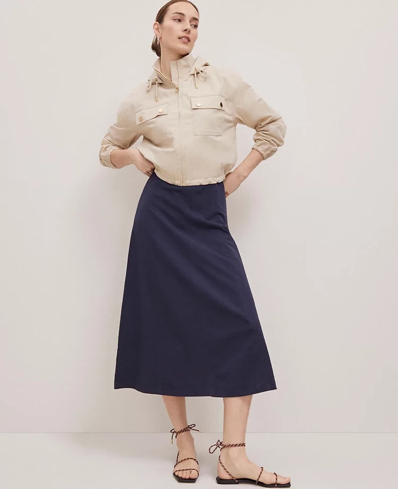 Ann Taylor Petite Weekend Collection Windbreaker Jacket Size Small Soft Khaki Women's