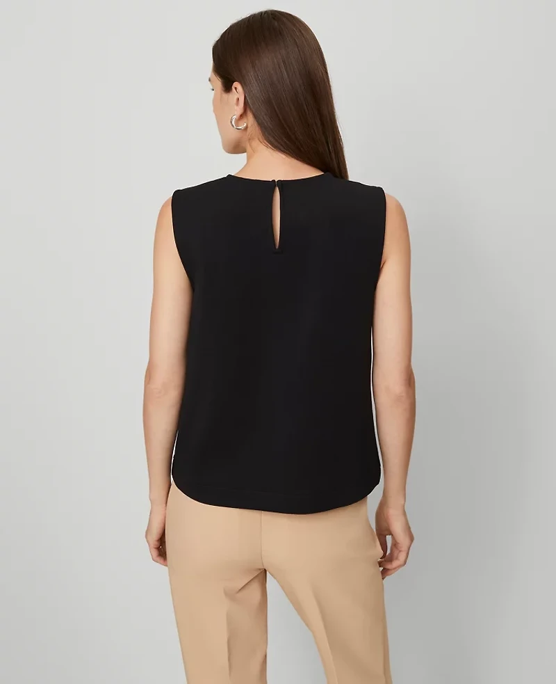 Ann Taylor Ponte Patch Pocket Top Women's