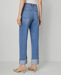 Ann Taylor The Boyfriend Jean Medium Vintage Indigo Wash Women's