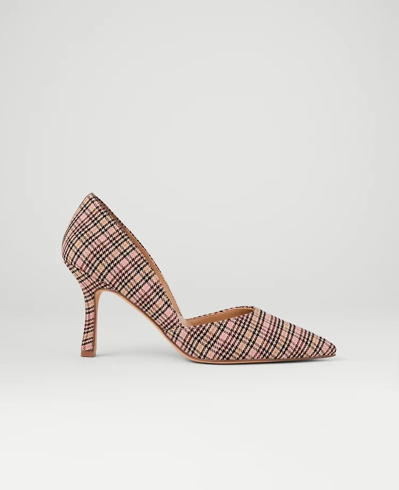 Ann Taylor Azra Houndstooth Pumps Brown Multi Women's