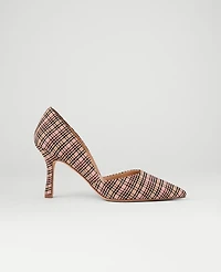 Ann Taylor Azra Houndstooth Pumps Brown Multi Women's