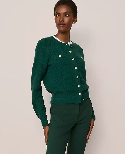 Ann Taylor Petite Textured Cardigan Women's
