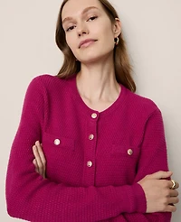 Ann Taylor Petite Textured Cardigan Women's