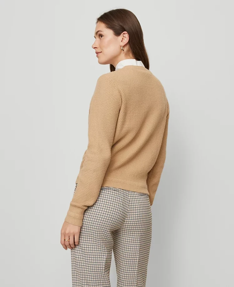 Ann Taylor Petite Textured Cardigan Women's