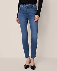 Ann Taylor Mid Rise Skinny Jeans Classic Wash Women's