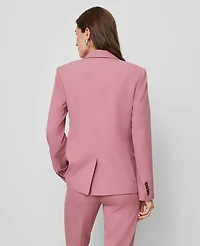 Ann Taylor The One-Button Blazer Smokey Rose Women's
