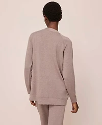 Ann Taylor Button Lounge Cardigan Cardamom Heather Women's