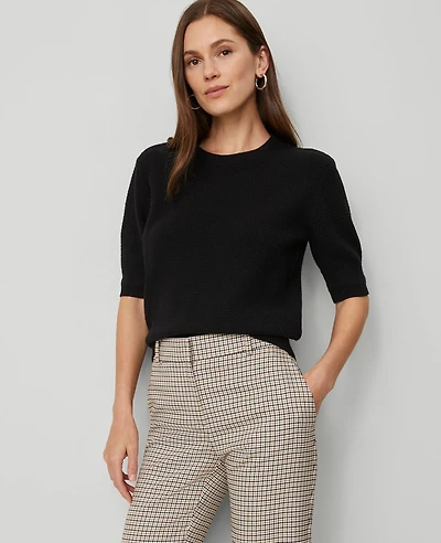 Ann Taylor Stitch Sweater T-Shirt Women's