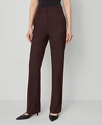 Ann Taylor The Petite High Rise Slim Trouser Pant Classic Burgundy Women's
