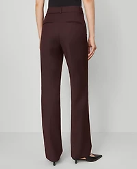 Ann Taylor The Petite High Rise Slim Trouser Pant Classic Burgundy Women's