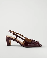 Ann Taylor Patent Leather Buckle Pump Women's
