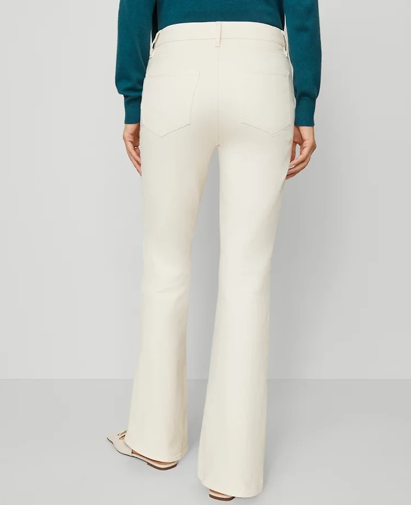 Ann Taylor The Boot Jean - Curvy Fit Ivory Women's