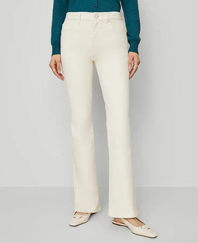 Ann Taylor The Boot Jean - Curvy Fit Ivory Women's