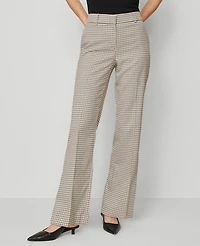 Ann Taylor The Jayne Trouser Pant Houndstooth Cafe Au Lait Women's