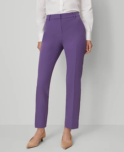 Ann Taylor The Petite Eva Ankle Pant - Curvy Fit Majestic Violet Women's