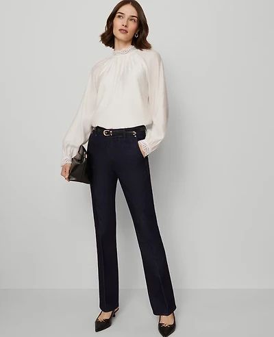 Ann Taylor Petite Boot Jean Classic Rinse Wash Women's