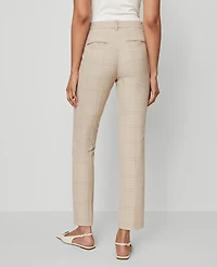 Ann Taylor The Eva Ankle Pant Plaid - Curvy Fit Neutral Multi Women's