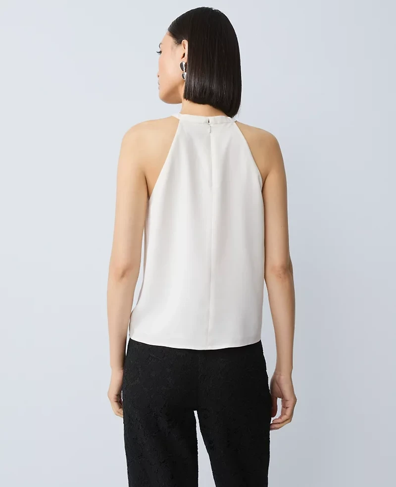 Ann Taylor Bow Halter Top Women's