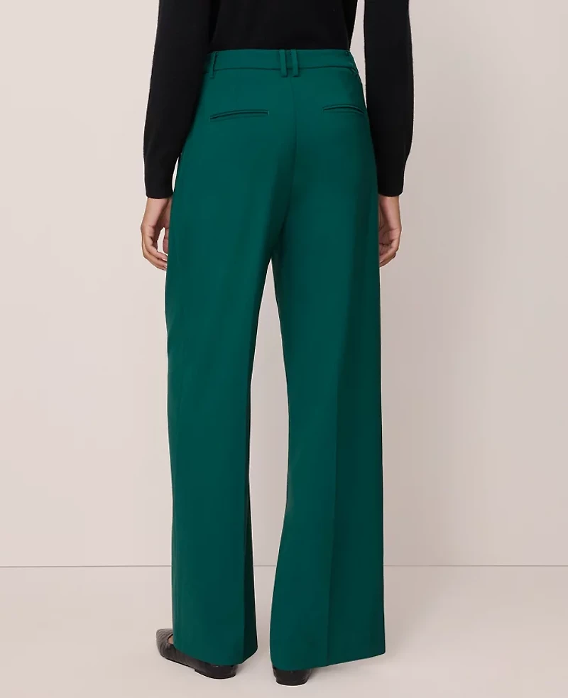 Ann Taylor The Side Button Wide Leg Pant Women's