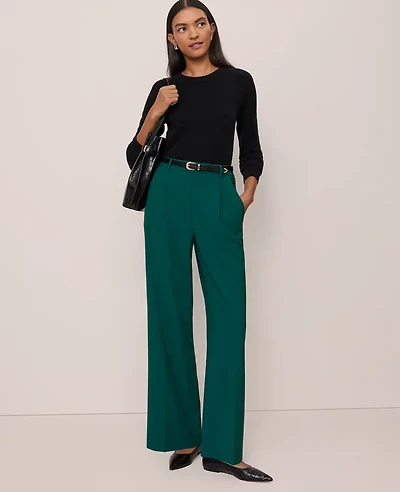 Ann Taylor The Side Button Wide Leg Pant Women's