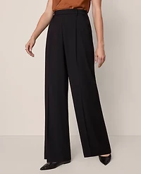 Ann Taylor The Side Button Wide-Leg Pant Women's