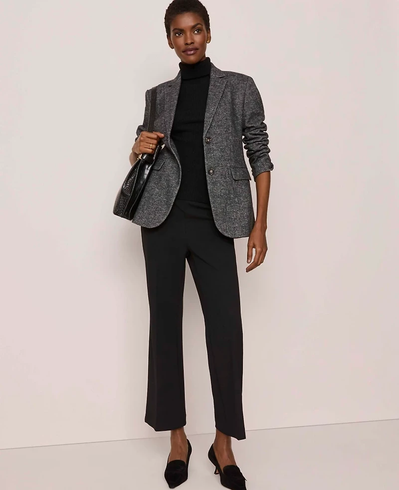 Ann Taylor The Petite Side-Zip Flare Pant Women's