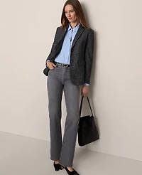 Ann Taylor The Perfect Straight Jean Authentic Light Grey Wash Women's