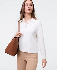Ann Taylor Weekend Collection Henley Sweater Women's
