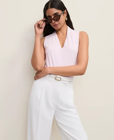 Ann Taylor Sleeveless V-Neck Top Women's