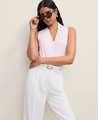 Ann Taylor Sleeveless V-Neck Top Women's