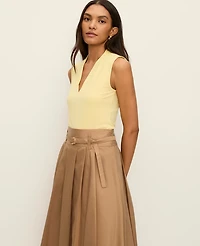 Ann Taylor Sleeveless V-Neck Top Women's