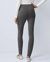 Ann Taylor Petite Weekend Collection Classic Pull On Legging Moonlight Grey Heather Women's