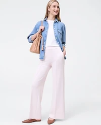 Ann Taylor Weekend Collection Wide-Leg Pant CloudPlush Heather Women's