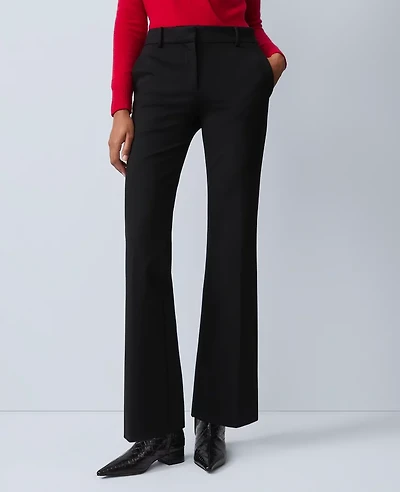 Ann Taylor The Jayne Trouser Ponte — Curvy Fit Black Women's